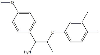 2-(3,4-dimethylphenoxy)-1-(4-methoxyphenyl)propan-1-amine Structure