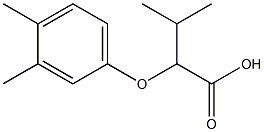 2-(3,4-dimethylphenoxy)-3-methylbutanoic acid 구조식 이미지