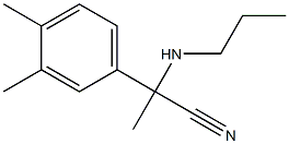 2-(3,4-dimethylphenyl)-2-(propylamino)propanenitrile 구조식 이미지