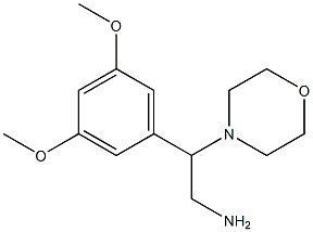 2-(3,5-dimethoxyphenyl)-2-(morpholin-4-yl)ethan-1-amine Structure