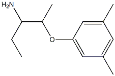 2-(3,5-dimethylphenoxy)-1-ethylpropylamine 구조식 이미지