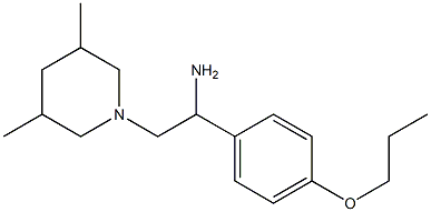 2-(3,5-dimethylpiperidin-1-yl)-1-(4-propoxyphenyl)ethan-1-amine 구조식 이미지