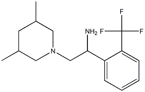 2-(3,5-dimethylpiperidin-1-yl)-1-[2-(trifluoromethyl)phenyl]ethan-1-amine 구조식 이미지