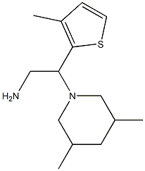 2-(3,5-dimethylpiperidin-1-yl)-2-(3-methylthien-2-yl)ethanamine 구조식 이미지
