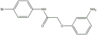 2-(3-aminophenoxy)-N-(4-bromophenyl)acetamide 구조식 이미지