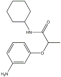 2-(3-aminophenoxy)-N-cyclohexylpropanamide 구조식 이미지