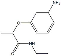 2-(3-aminophenoxy)-N-ethylpropanamide 구조식 이미지
