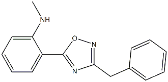 2-(3-benzyl-1,2,4-oxadiazol-5-yl)-N-methylaniline 구조식 이미지