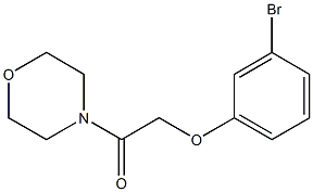 2-(3-bromophenoxy)-1-(morpholin-4-yl)ethan-1-one 구조식 이미지