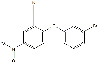 2-(3-bromophenoxy)-5-nitrobenzonitrile 구조식 이미지