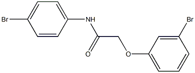 2-(3-bromophenoxy)-N-(4-bromophenyl)acetamide 구조식 이미지