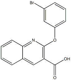 2-(3-bromophenoxy)quinoline-3-carboxylic acid 구조식 이미지