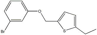 2-(3-bromophenoxymethyl)-5-ethylthiophene Structure