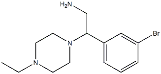 2-(3-bromophenyl)-2-(4-ethylpiperazin-1-yl)ethanamine Structure
