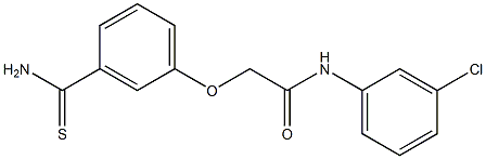 2-(3-carbamothioylphenoxy)-N-(3-chlorophenyl)acetamide Structure