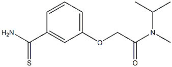 2-(3-carbamothioylphenoxy)-N-methyl-N-(propan-2-yl)acetamide Structure