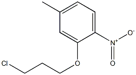 2-(3-chloropropoxy)-4-methyl-1-nitrobenzene Structure