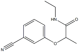 2-(3-cyanophenoxy)-N-ethylpropanamide 구조식 이미지