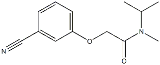 2-(3-cyanophenoxy)-N-methyl-N-(propan-2-yl)acetamide 구조식 이미지