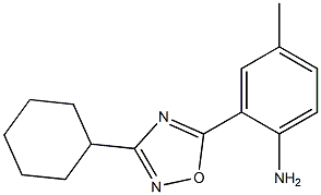 2-(3-cyclohexyl-1,2,4-oxadiazol-5-yl)-4-methylaniline Structure