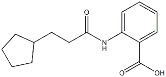 2-(3-cyclopentylpropanamido)benzoic acid Structure