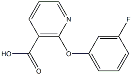 2-(3-fluorophenoxy)nicotinic acid Structure