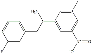 2-(3-fluorophenyl)-1-(3-methyl-5-nitrophenyl)ethan-1-amine 구조식 이미지