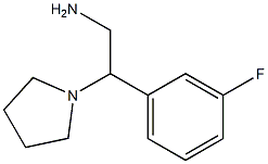 2-(3-fluorophenyl)-2-pyrrolidin-1-ylethanamine Structure