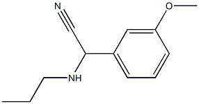 2-(3-methoxyphenyl)-2-(propylamino)acetonitrile 구조식 이미지