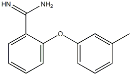 2-(3-methylphenoxy)benzene-1-carboximidamide Structure