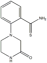 2-(3-oxopiperazin-1-yl)benzene-1-carbothioamide 구조식 이미지