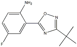 2-(3-tert-butyl-1,2,4-oxadiazol-5-yl)-4-fluoroaniline Structure