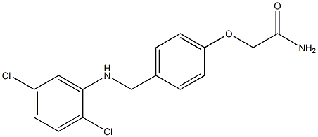 2-(4-{[(2,5-dichlorophenyl)amino]methyl}phenoxy)acetamide 구조식 이미지