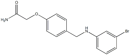 2-(4-{[(3-bromophenyl)amino]methyl}phenoxy)acetamide Structure