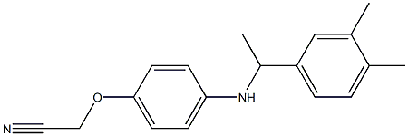 2-(4-{[1-(3,4-dimethylphenyl)ethyl]amino}phenoxy)acetonitrile Structure