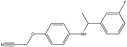 2-(4-{[1-(3-fluorophenyl)ethyl]amino}phenoxy)acetonitrile 구조식 이미지