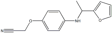 2-(4-{[1-(furan-2-yl)ethyl]amino}phenoxy)acetonitrile Structure