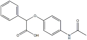 2-(4-acetamidophenoxy)-2-phenylacetic acid Structure