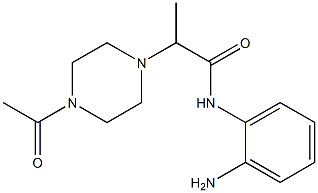 2-(4-acetylpiperazin-1-yl)-N-(2-aminophenyl)propanamide Structure