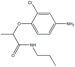 2-(4-amino-2-chlorophenoxy)-N-propylpropanamide 구조식 이미지