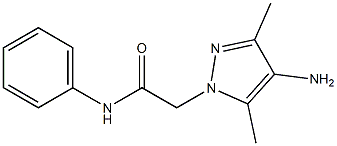2-(4-amino-3,5-dimethyl-1H-pyrazol-1-yl)-N-phenylacetamide 구조식 이미지