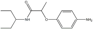 2-(4-aminophenoxy)-N-(pentan-3-yl)propanamide Structure