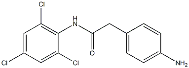 2-(4-aminophenyl)-N-(2,4,6-trichlorophenyl)acetamide Structure