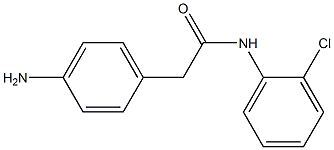 2-(4-aminophenyl)-N-(2-chlorophenyl)acetamide Structure