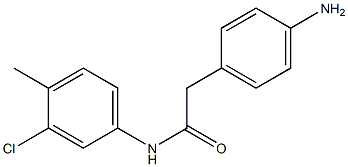 2-(4-aminophenyl)-N-(3-chloro-4-methylphenyl)acetamide Structure