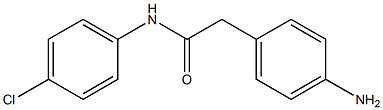 2-(4-aminophenyl)-N-(4-chlorophenyl)acetamide 구조식 이미지