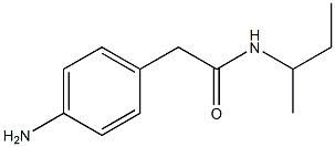 2-(4-aminophenyl)-N-(sec-butyl)acetamide 구조식 이미지