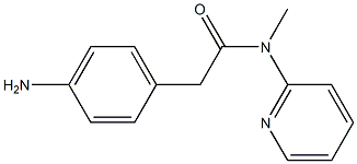 2-(4-aminophenyl)-N-methyl-N-(pyridin-2-yl)acetamide 구조식 이미지