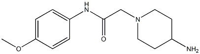 2-(4-aminopiperidin-1-yl)-N-(4-methoxyphenyl)acetamide 구조식 이미지