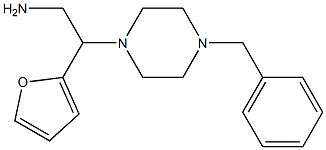 2-(4-benzylpiperazin-1-yl)-2-(furan-2-yl)ethan-1-amine 구조식 이미지